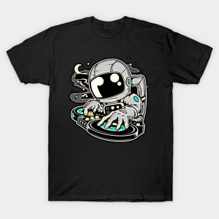 Astronaut DJ • Funny And Cool Sci-Fi Cartoon Drawing Design Great For Anyone That Loves Astronomy Art T-Shirt